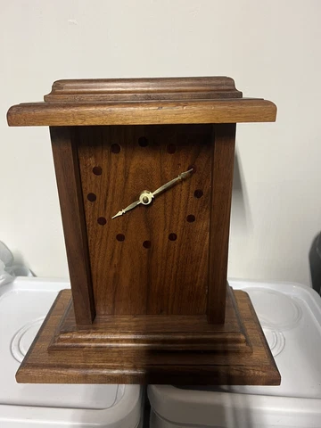 Mid-Century Teak Desk Clock Cover
