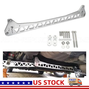 Silver Rear Lower Subframe Brace for 92-95 Honda Civic EG 94-01 Acura Integra - Picture 1 of 12