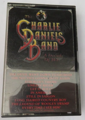 The Charlie Daniels Band-A Decade of Hits - CASSETTE Tape FBT-38795 Epic -1983 Foto 1 de 4
