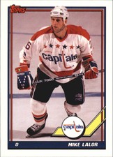 1991-92 Topps Capitals Hockey Card #483 Mike Lalor