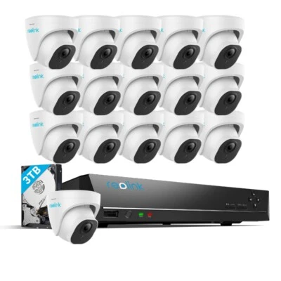 Reolink 4K Überwachungskamera Set Videoüberwachung 8MP PoE IP Kamera für Aussen - Bild 1 von 4