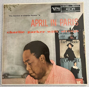 Charlie Parker With Strings April In Paris LP M 1957 Clef Yellow label horn Rare - Picture 1 of 5