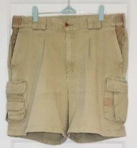 Orvis Shorts Men 36 Khaki Cargo Multi-Pockets Outdoor Utility Heavyweight - Picture 1 of 11