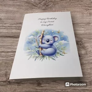 5x7 Inches Happy Birthday Greeting Card For My Sweet Daughter HM - Picture 1 of 2