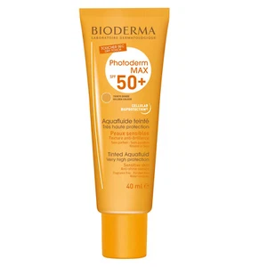 Bioderma Photoderm Max Aquafluide Tinted Doree Sun Protection Cream SPF 50+ 40ml - Picture 1 of 6