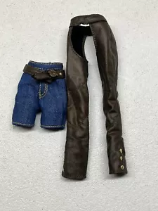 BARBIE Pants Bottoms HARLEY DAVIDSON 3pcs Shorts Chaps & Belt for Doll - Picture 1 of 7