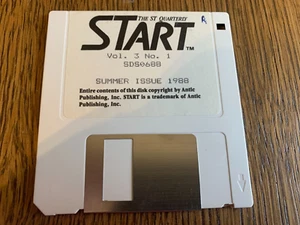 ATARI ST START QUARTERLY SUMMER ISSUE 1988 VOL. 3 NO. 1 FLOPPY DISK 3.5 TESTED - Picture 1 of 3