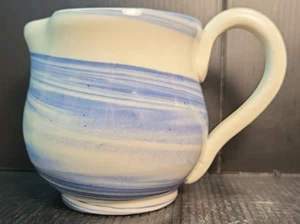 Studio Art Pitcher Creamer Agateware Mixed Clay Swirl Bryan Johnson No Date - Picture 1 of 7