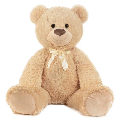 Riesen Teddybär Kuschelbär XXL 100 cm groß Plüschbär Kuscheltier weich - Bild 1 von 4
