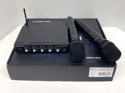 Sound Town Wireless Mic Karaoke Mixer w/ HD ARC, Optical, AUX (SWM16-MAX) - Image 1 of 4