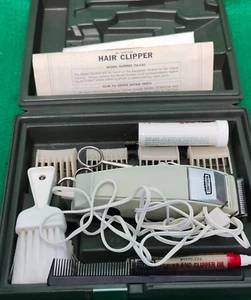 VINTAGE Craftsman Sears Roebuck & Company Hair Clippers 758.9362 W/case & Accs. - Picture 1 of 13