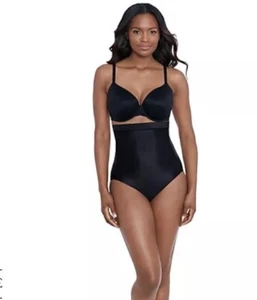 QVC Miraclesuit Core Conture Hi-Waist Brief Size Medium Black BNWT RRP£45.00 - Picture 1 of 8