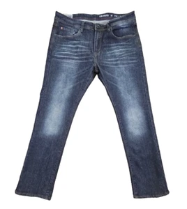 MBX Jeans Men's W36 L30 Slim Fit Stretch Dark Wash Feathering Old Money EUC - Picture 1 of 15