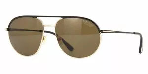 TOM FORD FT 0772 02H Sunglasses Matte Black Frame Brown Polarised Lenses 59mm - Picture 1 of 4