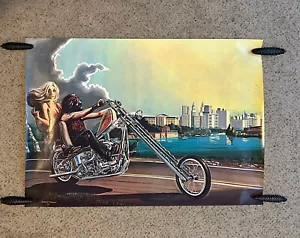 Vintage David Mann poster from easy riders biker magazine. - Picture 1 of 1