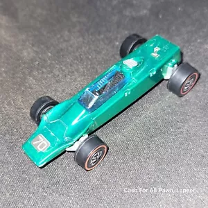 vintage 1969 toy HOT WHEELS RED LINE LOTUS TURBINE GREEN w logo 70 - Picture 1 of 3