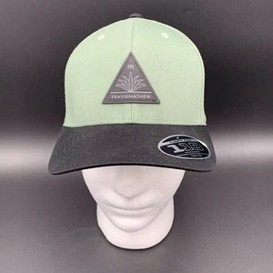 TravisMathew Tree Canopy Laurel Green & Black Snapback Hat Flexfit 110 - Picture 1 of 6