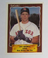 Houston Astros 1990 ProCards Jeff Bagwell #1324  Rookie  New Britain Red Sox