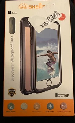 Funda impermeable Shellbox negra serie A IP68 para iPhone 6 Plus 5,5 pulgadas  Foto 1 de 4