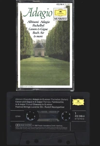 ADAGIO ALBINONI ADAGO PACHELBEL CANON & GIGUE BACH AIR AUDIO CASSETTE TAPE - Picture 1 of 1