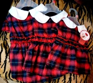 Pet Dress Dog or Cat Plaid sm med lg New w tag! - Picture 1 of 3