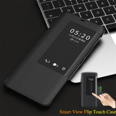 Official Smart View Window Leather Flip Case Cover For Huawei Mate 20 X 20 Pro  - Image 1 of 4