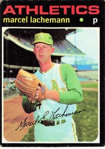 1971 Topps - Marcel Lachemann #84 (RC) Oakland Athletics - Sehr guter Zustand/Ex - Bild 1 von 2