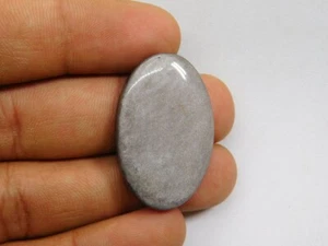 Piedra preciosa suelta cabujón de obsidiana 100 % plata natural para joyería 34 quilates ME-336 - Imagen 1 de 4