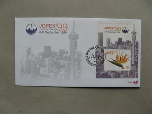 SOUTH AFRICA, cover FDC 1999, S/S Phil expo JOPEX, flower architecture - Picture 1 of 1