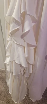 Wedding Dress - Alfred Angelo Waterfall Ruffle Back Beaded Strapless -Never Worn - Image 1 of 4