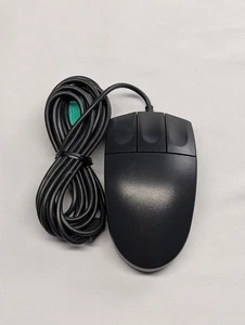 Vintage IBM Logitech  M-S48W (M-S4AW) PS/2 Ball Mouse - 3 Button -Classic Black - Picture 1 of 6