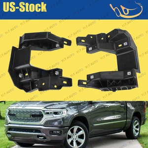Par de soportes de luces antiniebla laterales conductor y pasajero para Dodge Ram 1500 2019-2022 - Imagen 1 de 6