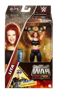 Figura de lucha libre WWE LITA y cinturón para mujer Mattel Elite Monday Night War Series 5 - Imagen 1 de 3