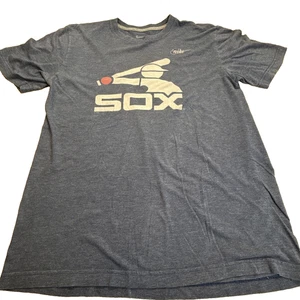 B20-NIKE Chicago White Sox T-Shirt Unisex Medium Standard Fit Blue Soft Baseball - Picture 1 of 7