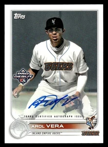2022 Topps Pro Debut #PD-141 Arol Vera Autographs - Bild 1 von 2