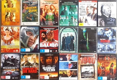 DVD'S  VARIOUS TITLES.   Great Condition.  Next day shipping. DVD'S Many to Choo - image 1 of 4