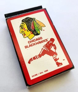 1989 CHICAGO BLACKHAWKS SKORE NHL SPIELKARTEN KOMPLETTES DECK UNGEÖFFNET KOSTENLOSER VERSAND - Bild 1 von 4