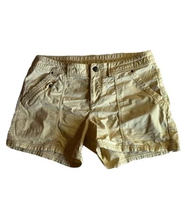 Title Nine Sports Big B Ripstop Mid Rise Hiking Shorts, Beige Yellow, Size 10 - Picture 1 of 10