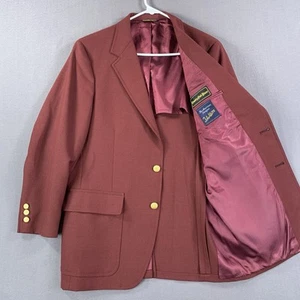 VTG John Weitz Palm Beach Sport Coat Mens 42R Lavender Blazer Jacket Gold Button - Picture 1 of 15