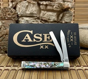 Case XX USA Genuine Exotic Abalone 12029 Baby Doc Doctors Knife - Velvet Box - Picture 1 of 4