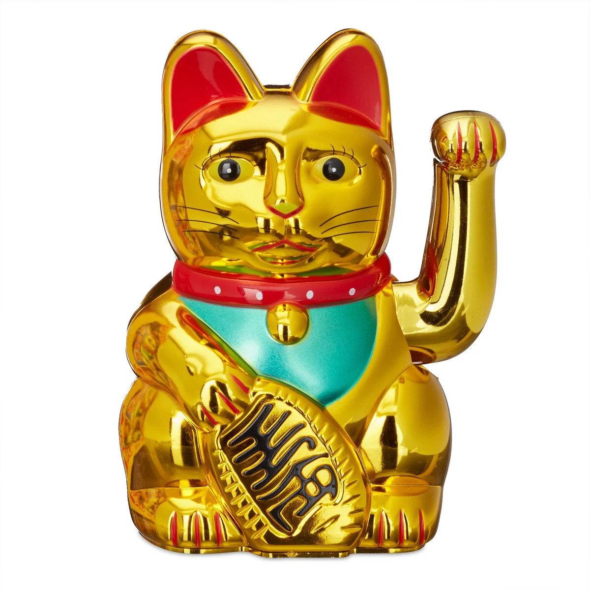 Glückskatze Münzbank Aus Keramik – Feng Shui Deko & Sparschwein In Weiß, 11,4 Cm