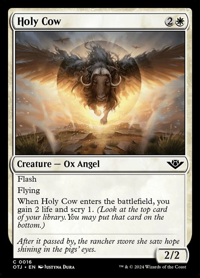 x1 Holy Cow - Outlaws of Thunder Junction - NM - MTG - Image 1 of 1