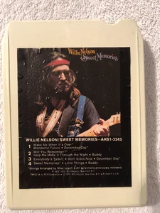 WILLIE NELSON - Sweet Memories - 8-Track - Serviced, new pad, splice, tested - Picture 1 of 6