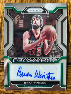 2021-22 Prizm Brian Winters Penmanship Auto #PM-BWT Bucks - Bild 1 von 2