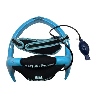 Posture Pump Blue Dual Disc Hydrator Decompression Device Neck Pain - Picture 1 of 9