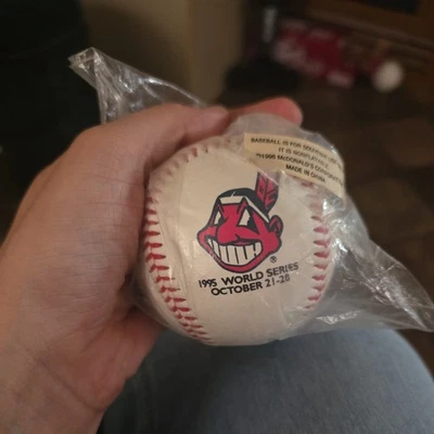 1995 World Series Cleveland Indians vs. Atlanta Braves Baseball McDonald's NEW - Image 1 of 4