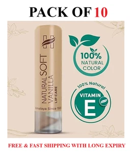 NEW 10 Himalaya Herbal Pure Natural Soft Vanilla Lip Care Balm 4.5gm USA-EXP2027 - Picture 1 of 16