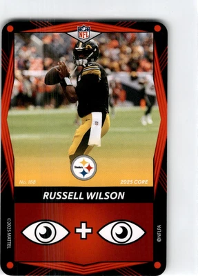 2025 Uno Elite NFL Core Russell Wilson #188 Vermelho - Imagem 1 de 2