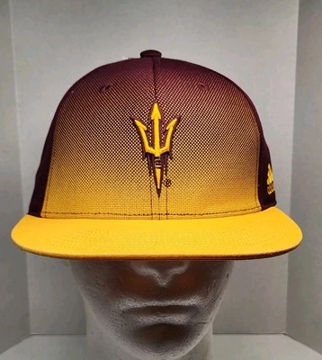 Adidas FS6762 Flat Bill NCAA Arizona State Sun Devils Snap Back Cap NEW WITH TAG - Image 1 of 4