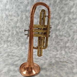 Vintage Conn Director Tromba Bb Coprion Copper Bell USA 1960 Ricambi Riparazione - Foto 1 di 10
